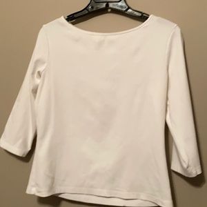 Petite Small white shirt Talbots